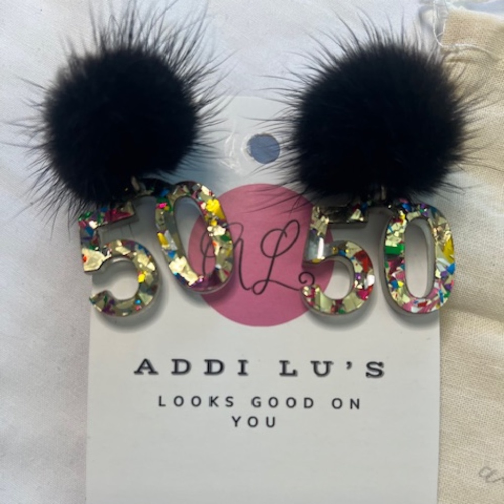 Fabulous "50" earrings